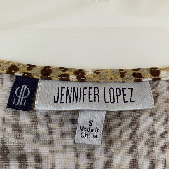 Jenifer Lopez Wrap V Neck Loose Short Sleeve Above Knee Dress Used Like New! - Picture 4 of 5